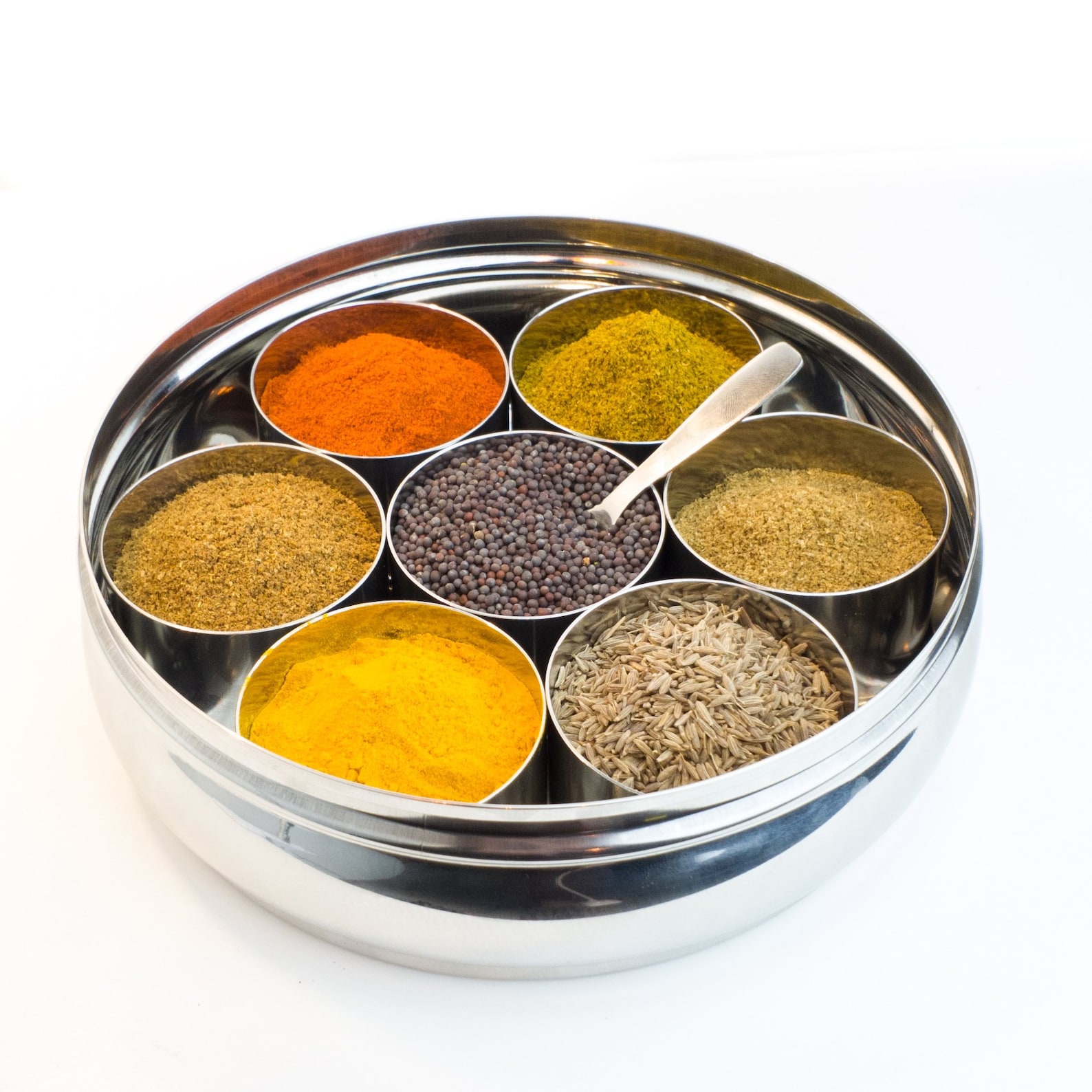 Indian Masala Dabba Spice Gift Box Stainless Steel Optional 7 Etsy