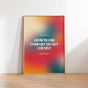 Motivational poster | keep going | 18x24 wall art