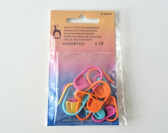 Pony Safety Stitch Markers, Pack of 15 Stitch Markers, Crochet Project Keepers, Knitting Tool