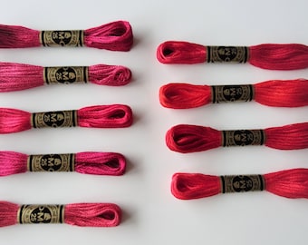 Thread - Red #321 DMC Embroidery Floss - 8 Meter Skein