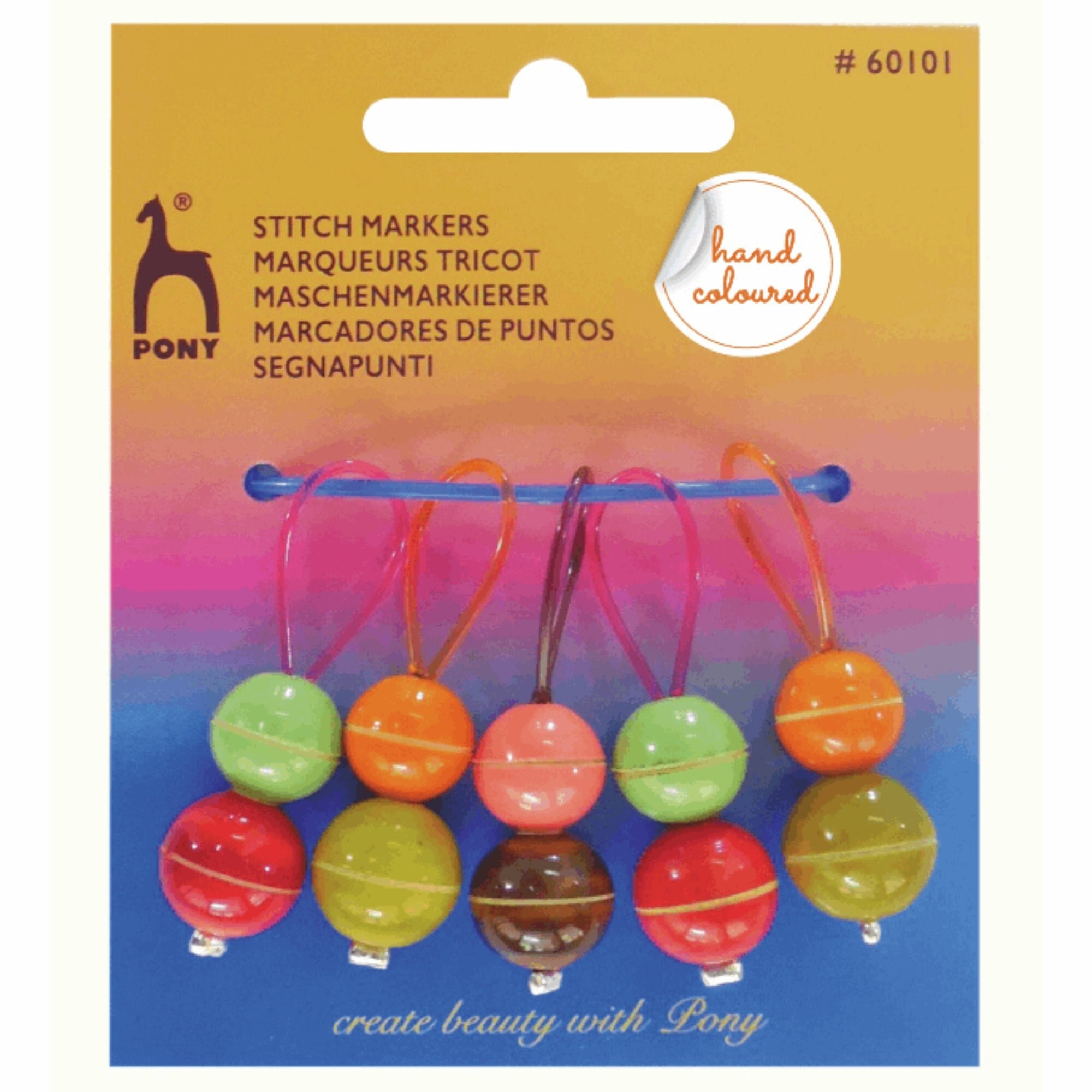 Pony Bead Stitch Markers for Knitting, Progress Keepers, Colourful Stitch  Markers, Pack of 5 -  Israel