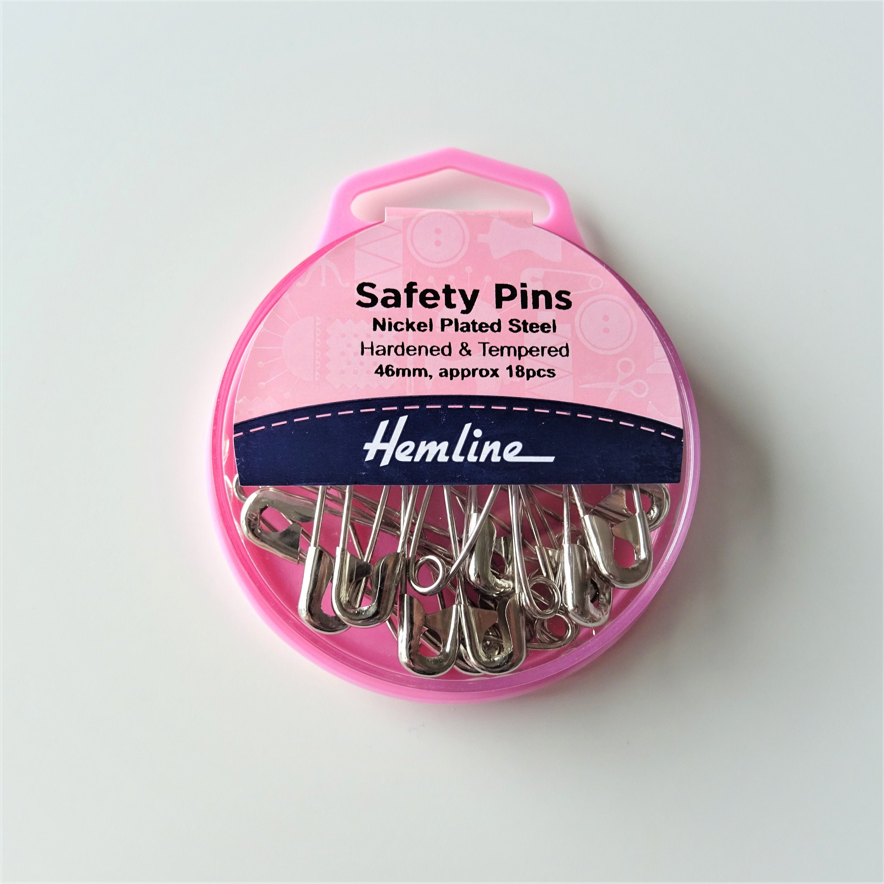 50 Prym Dritz Nickel Plated Steel and Brass Safety Pins Professional Style Safety  Pins, Multisize, 50-count assorted Sizes 00, 0, 1 and 2 