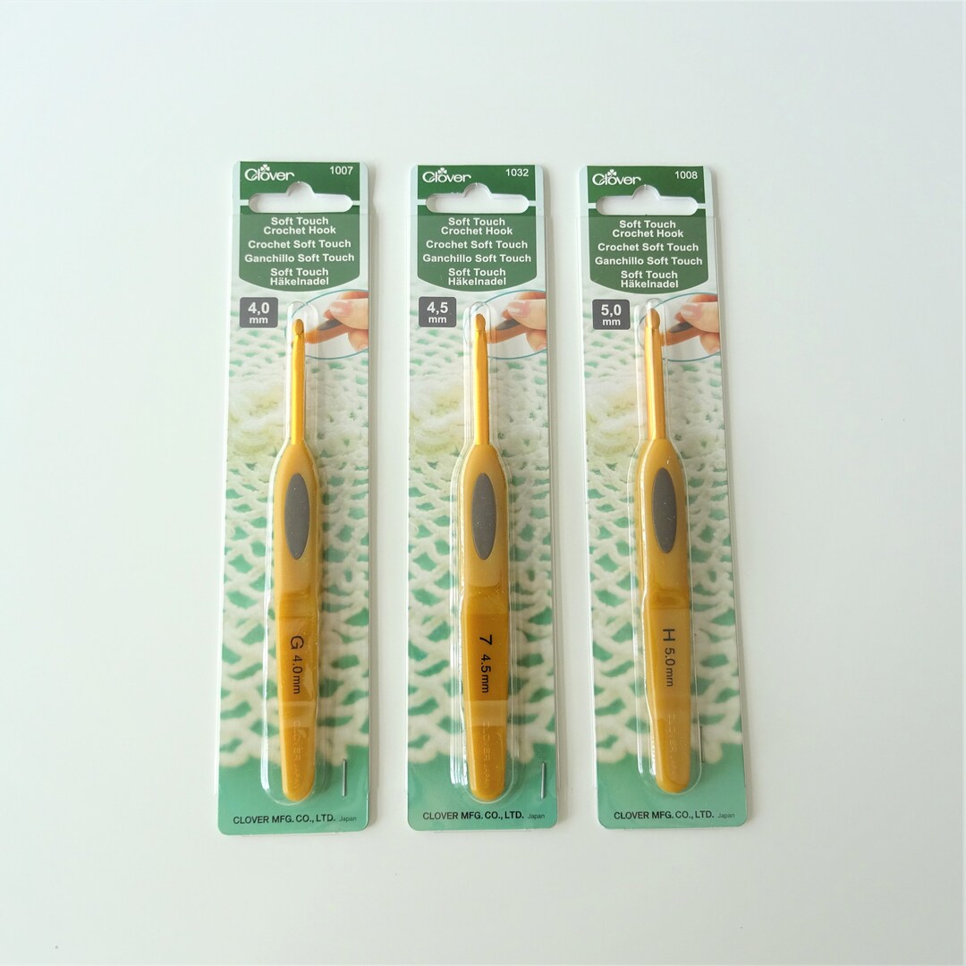 Clover Soft Touch Crochet Hook Ergonomic Crochet Hook Size Etsy