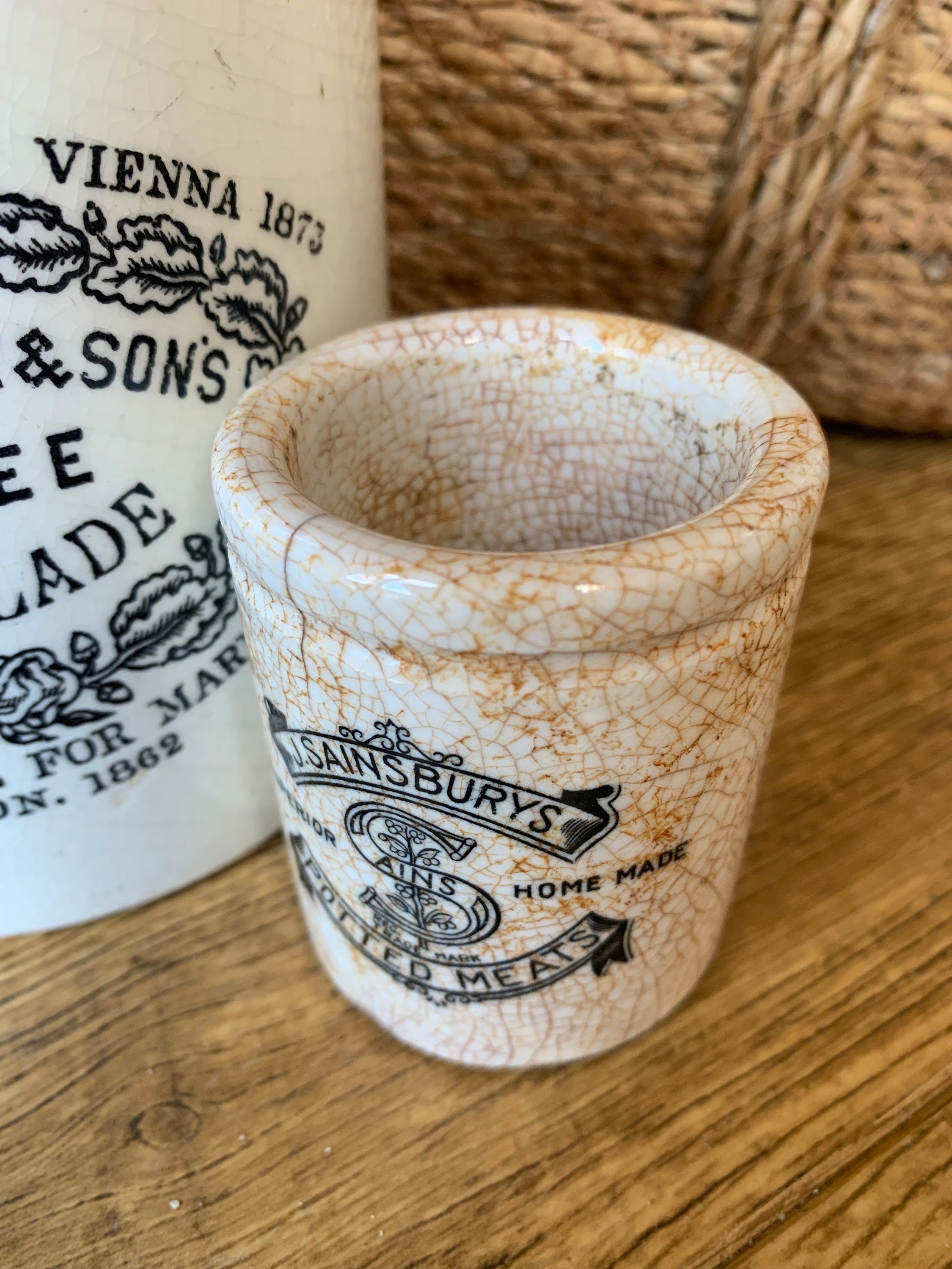 セインズベリーその他アンティークホワイト雑貨5点