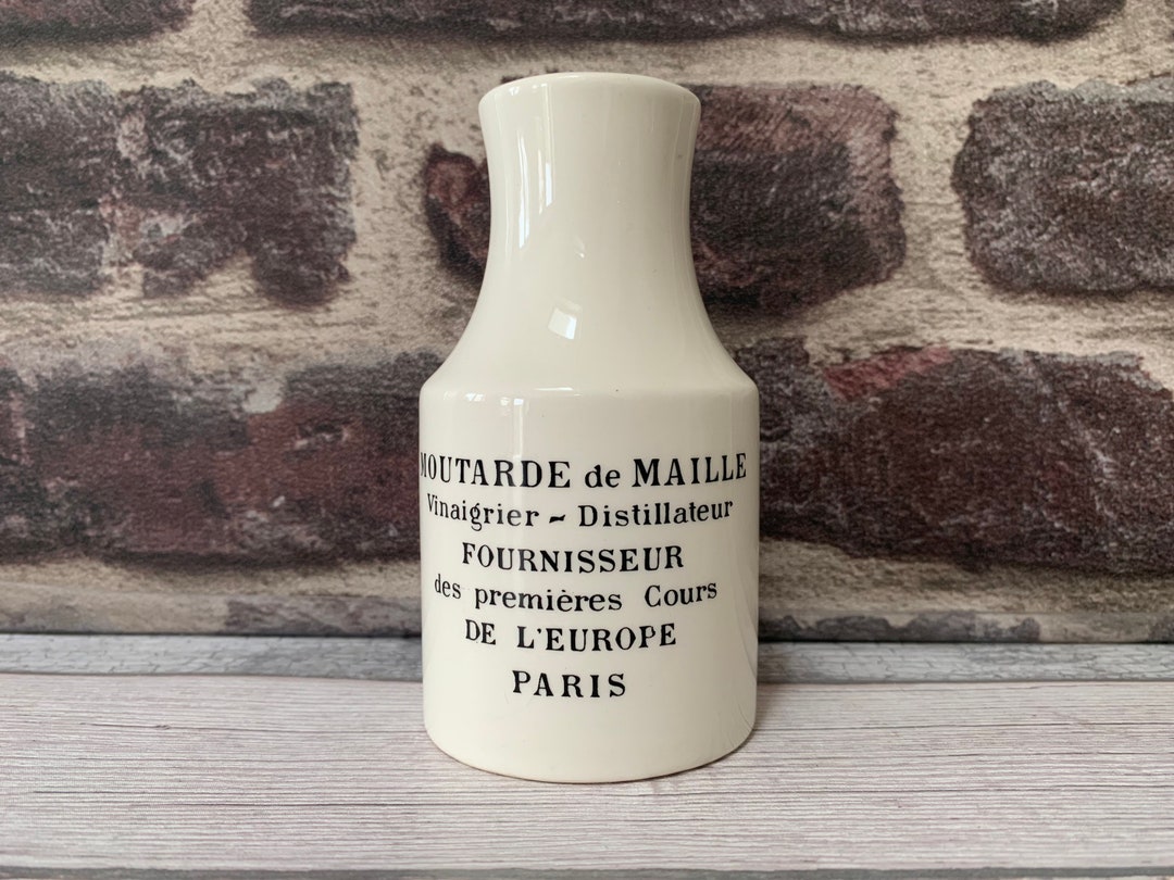 Moutarde De Maille French Mustard Pot, Vintage and Antique Home Decor