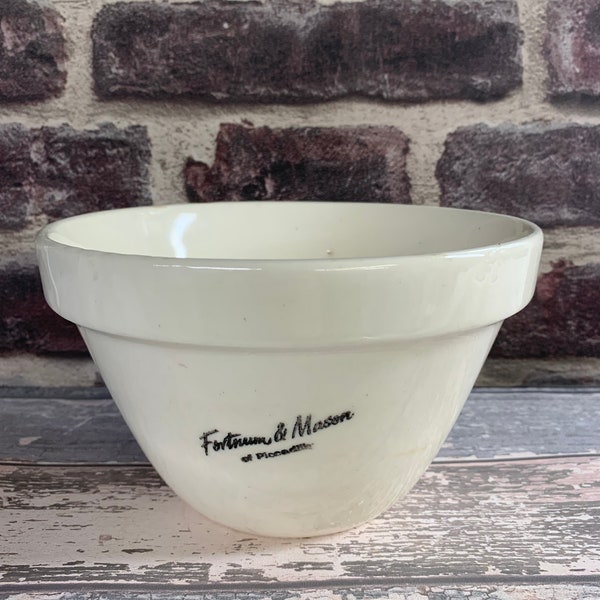 Fortnum and Mason Large Ironstone Pudding Bowl, Vintage Kitchenalia, Kitchen gifts,