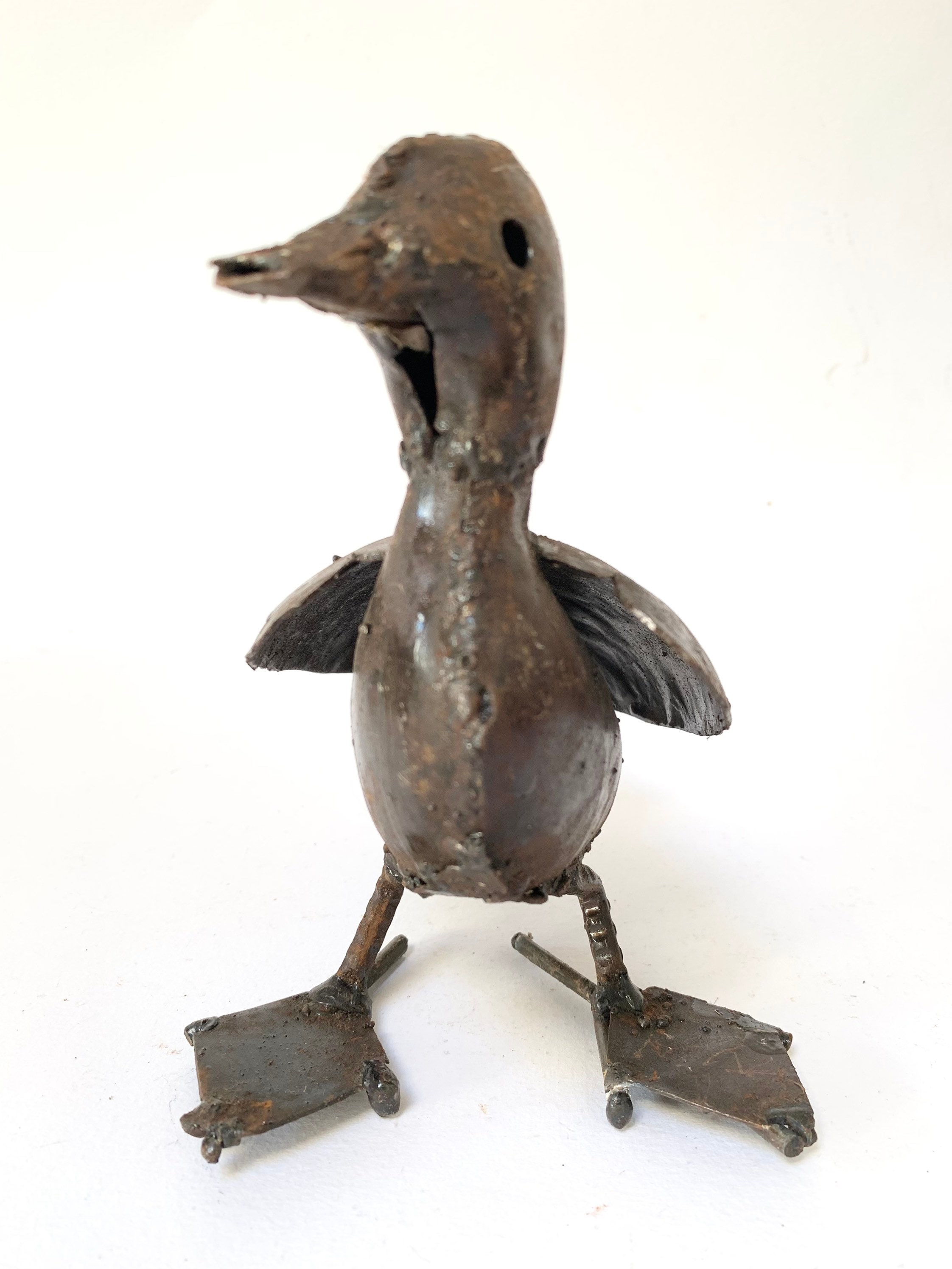 Metal Duckling Rustic Bird Art Garden Sculpture Gifts for Etsy