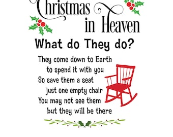 Souvenir de Noël au paradis SVG, PNG (téléchargement numérique)