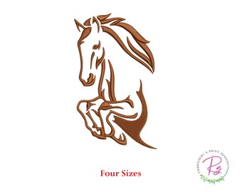 Horse Head Machine Embroidery Design | Silhouette Pattern (Instant Download)