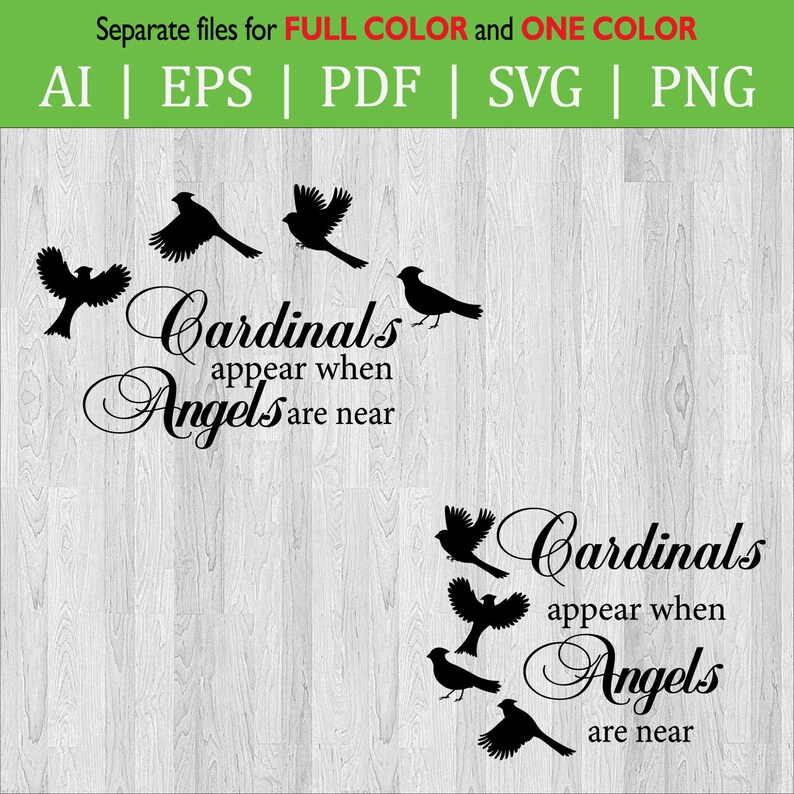 Cardinal Appears When Angel Are Near SVG Circuit File / Etsy