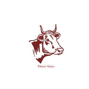 Cow  Head Machine embroidery design / Cow Head / Cow / Farmer