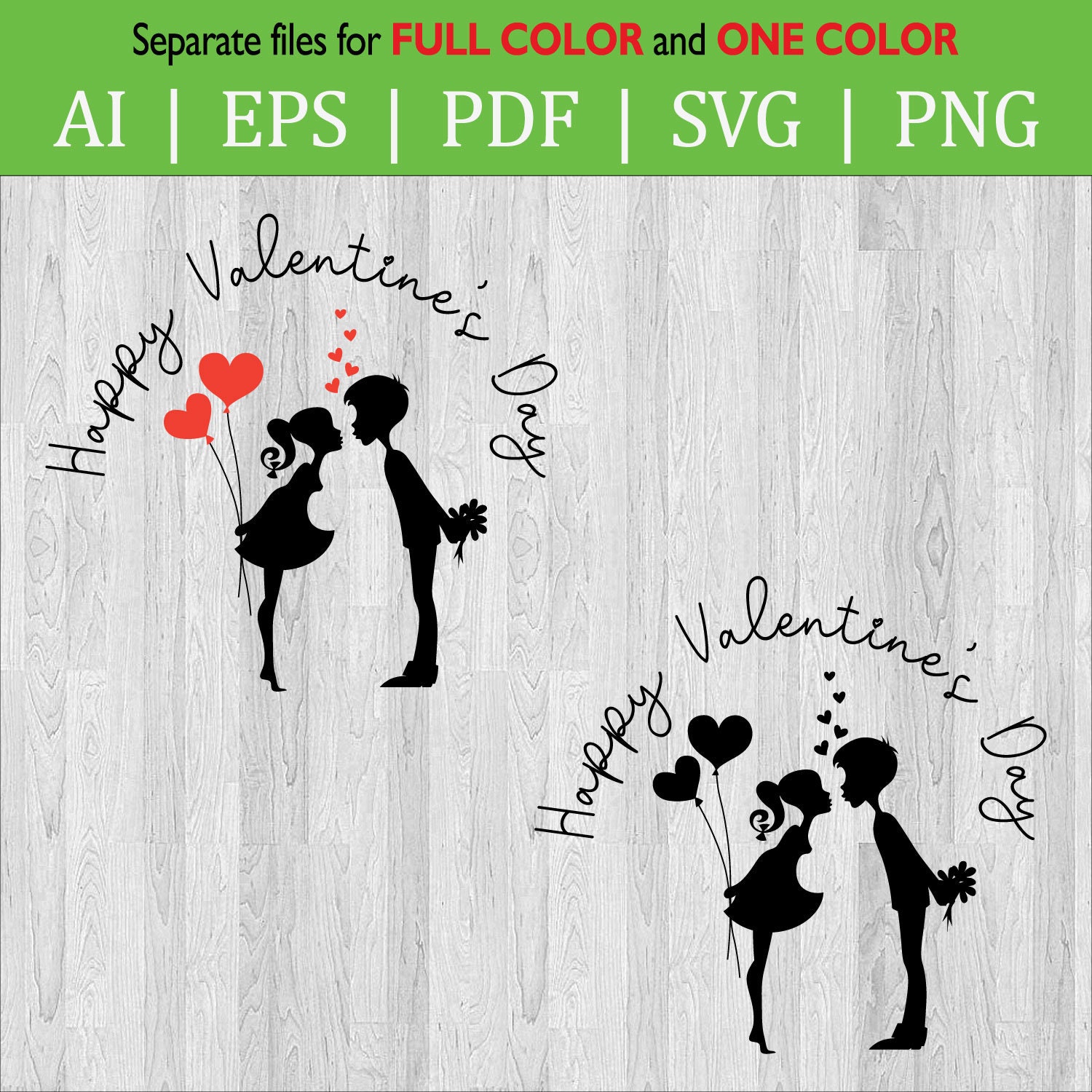 Clip Art & Image Files Happy Valentines Day Couple Love SVG Cut file ...