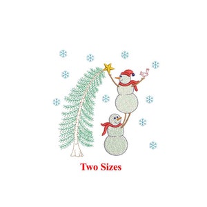 Snowman Christmas Machine embroidery design /  Merry Christmas / Snowman Christmas