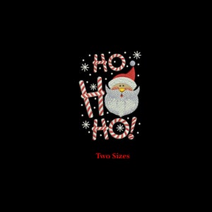 Ho Ho Ho Candy Santa Christmas Embroidery Design | Merry Santa | Christmas Machine Embroidery