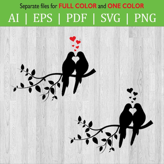 Valentine Love Birds SVG Cut File / Valentine Love / Love - Etsy