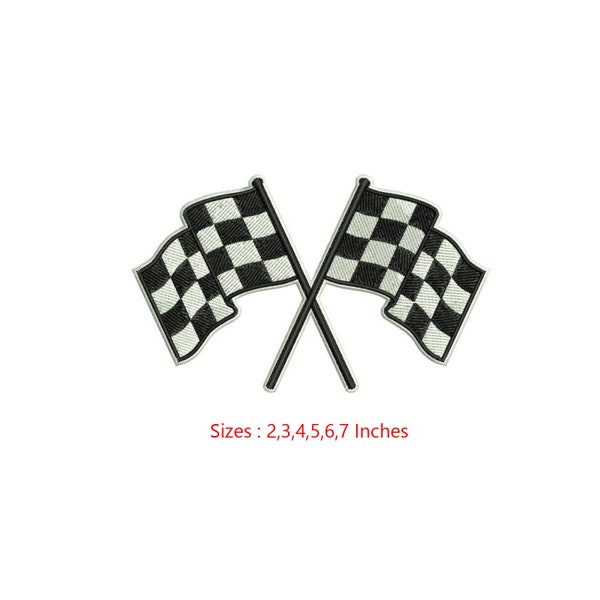 Nascar Racing Flag Machine embroidery design / Start and Finish Flag / Checkered Flag / Flag / 2,3,4,5,6,7 Sizes