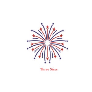 Fireworks 4th of July Machine embroidery design / USA Firework / America Stars / Independence day / 4th of July
