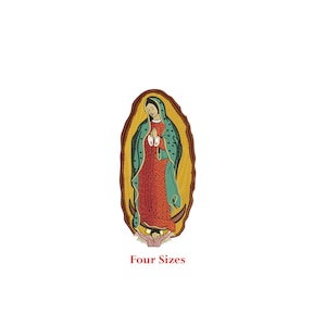 Diseño de bordado a máquina de la Virgen María / María Madre de Dios Cristiana / Madre María / Iglesia / Dios / Señora de Guadalupe
