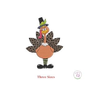 Turkey Head Embroidery Design / Machine embroidery / Thanksgiving / Bird /Turkey Give Thanks/ Thanks Giving day /Bird