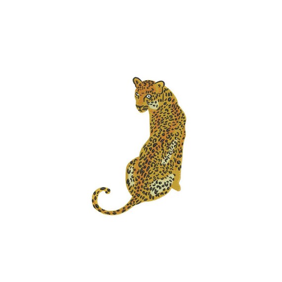 Leopard animal machine embroidery design / Wild animal / Etsy