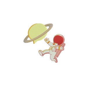Astronaut satellite Machine embroidery design / space satellite / planet / spaceman / Nasa
