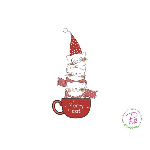 Christmas Tree Embroidery Design / Machine Embroidery / Merry Etsy