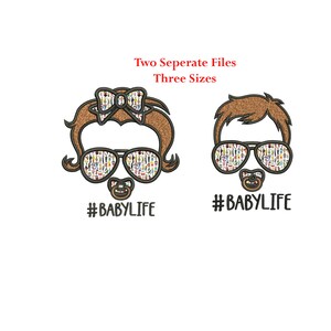 Applique Boy & Girl Baby Life Machine embroidery Design / Boy Girl Life / Boy Life /Girl Life / Three Sizes