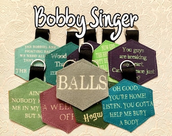 Bobby Singer Supernatural Jim Beaver Keychain