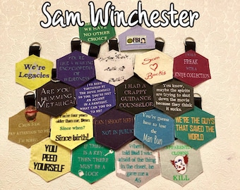 Sam Winchester Supernatural Jared Padalecki Keychain