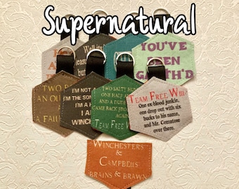 Supernatural Keychain (Team Free Will, Jack Kline, Kevin Tran, Garth, and More!)