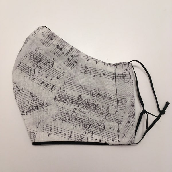 Sheet Music Musician Piano Face Mask