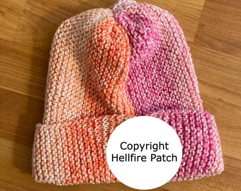 Fandom Pink and Orange Winter Beanie Hat (Please Read Description!)