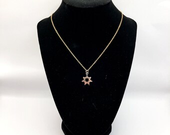 Gold Hollow Star Necklace