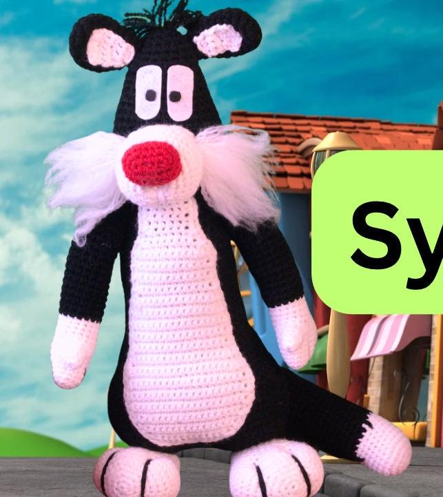 35 Beautiful and Stylish Monochrome Crochet Patterns 28 Black and white Cartoon Cat Amigurumi Style