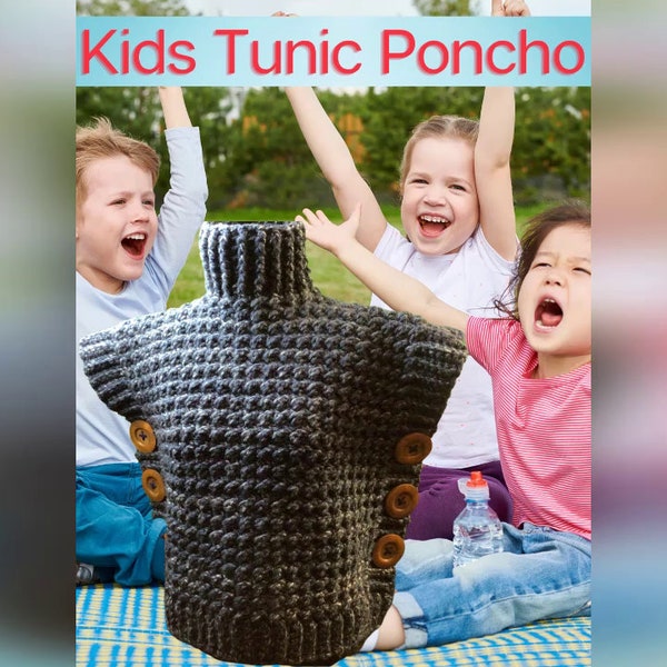 Kids Tunic Style Poncho