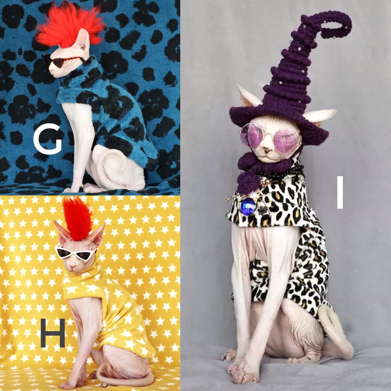 Sphynx winter clothes costume fleece cotton Etsy