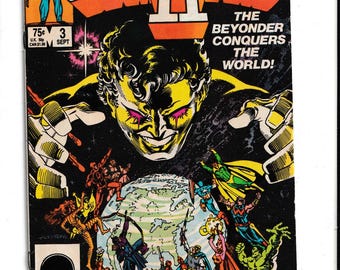 Secret Wars II #3 (1985) 1st Full & Cover Appearance of Beyonder in Human Form