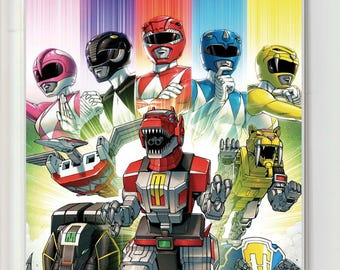 Mighty Morphin Power Rangers: Zord Quest #1 (2026) Variante virgen de Coller Foil