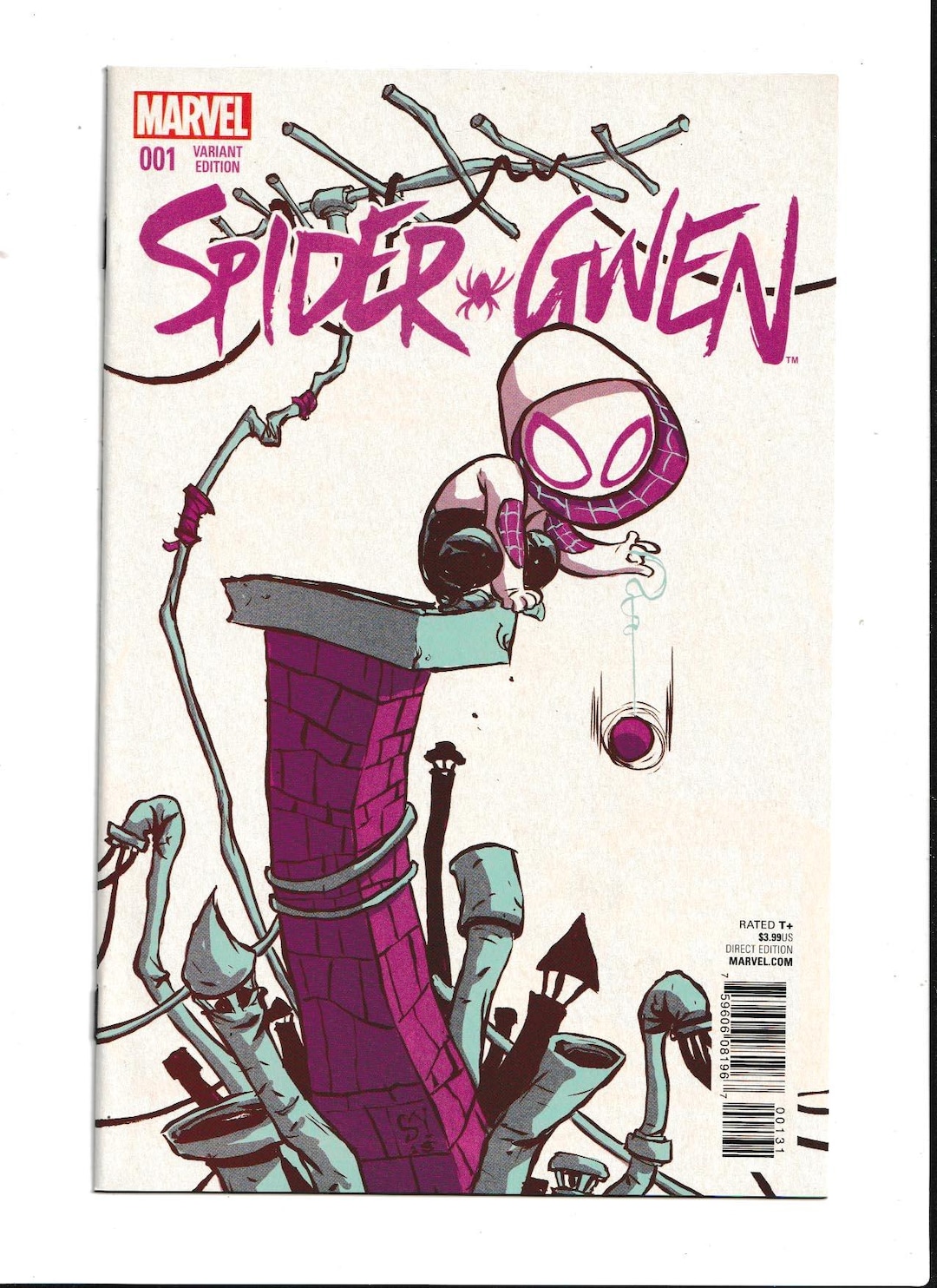 Spider-gwen #1 (2015) Young Variant / 1st Spider-gwen Series / Key 1st ...