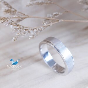 Sterling Silver 925 Ring / Rhodium plated Nickel-Free / MadDuckJewels RG1728WGR image 4
