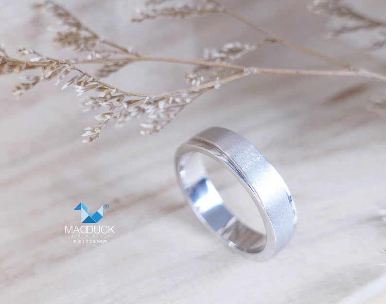 Sterling Silver 925 Ring / Rhodium plated Nickel-Free / MadDuckJewels RG1728WGR image 4