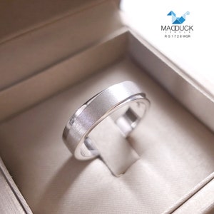 Sterling Silver 925 Ring / Rhodium plated Nickel-Free / MadDuckJewels RG1728WGR image 1