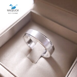 Sterling Silver 925 Ring / Rhodium plated Nickel-Free / MadDuckJewels RG1728WGR image 2