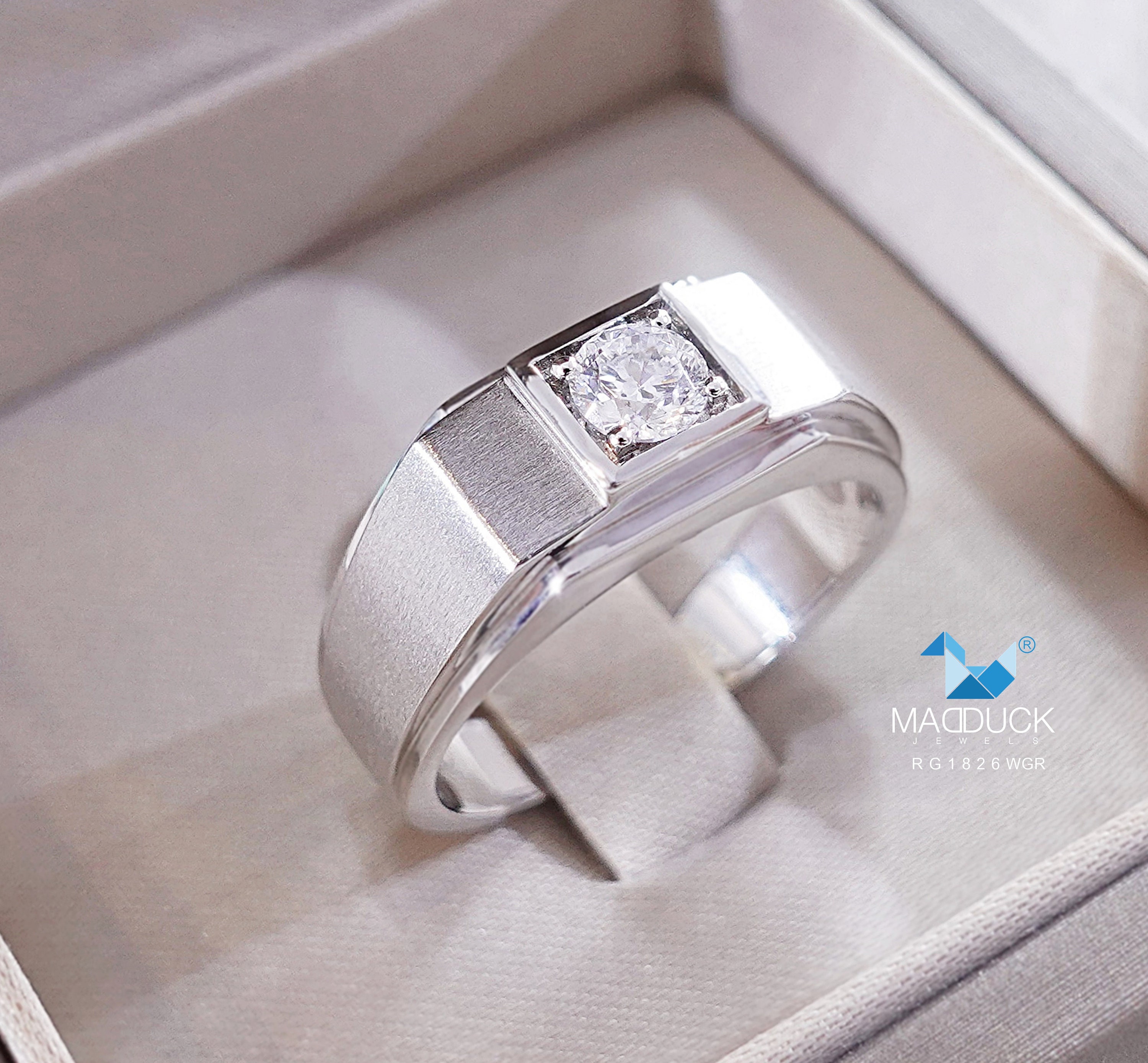 定番人気！ Cubic Cts 0.35 Zirconia Rhodium / Ring 925 Silver Sterling / アクセサリー