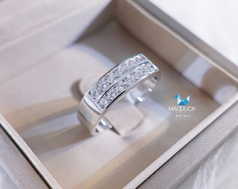Zirkonia / Sterling Silber 925 Ring / Rhodiniert Nickel-Frei / MadDuckJewels RG1524