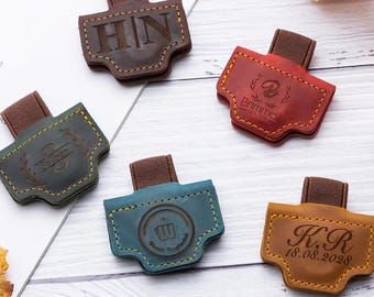 Segnalibro in pelle personalizzato, clip magnetica per penna, regalo per lettore, regalo per testimoni dello sposo, regalo di nozze, regalo per papà