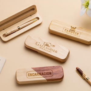 Custom Wood Pen Set,Groomsmen Gift,Back to School,Graduation Gift,Wedding Gift,Gift for Dad