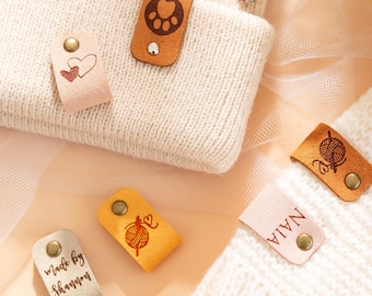 Custom Knitting Tags,Handmade Labels,Personalized Gift Tags,Gift for Knitter