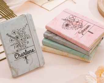 Custom Name Journal,Personalized Notebook,Graduation Gift,Back to School Gift,Teacher Gifts,Bridesmaid Gift,Gift for Mom