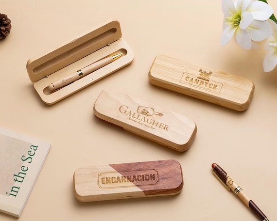 Custom Wood Pen Set,Groomsmen Gift,Back to School,Graduation Gift,Wedding Gift,Gift for Dad